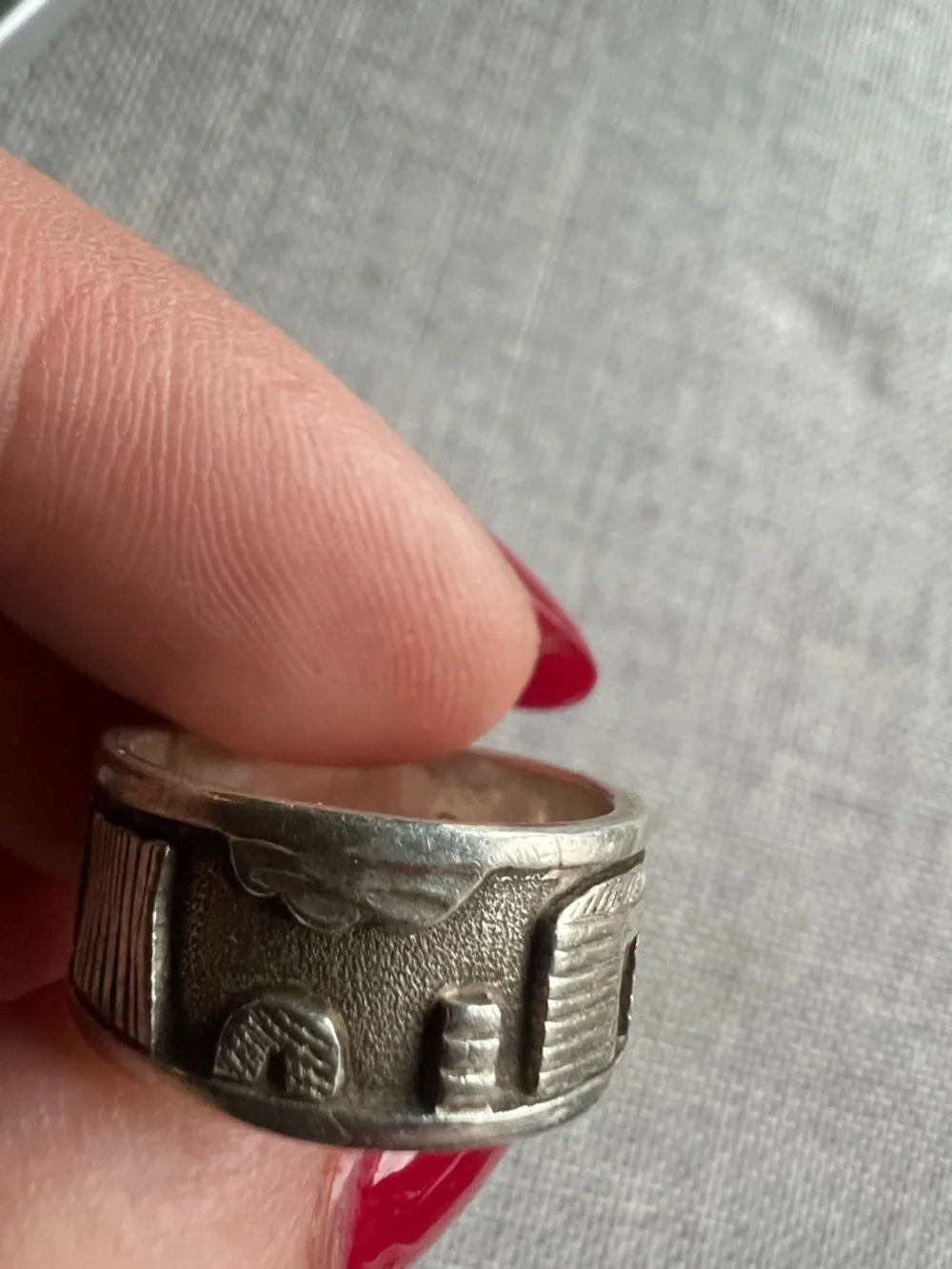 R. H. Begay Navajo Native American Sterling Silver Ring